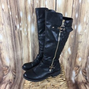 Fancy Black Boots